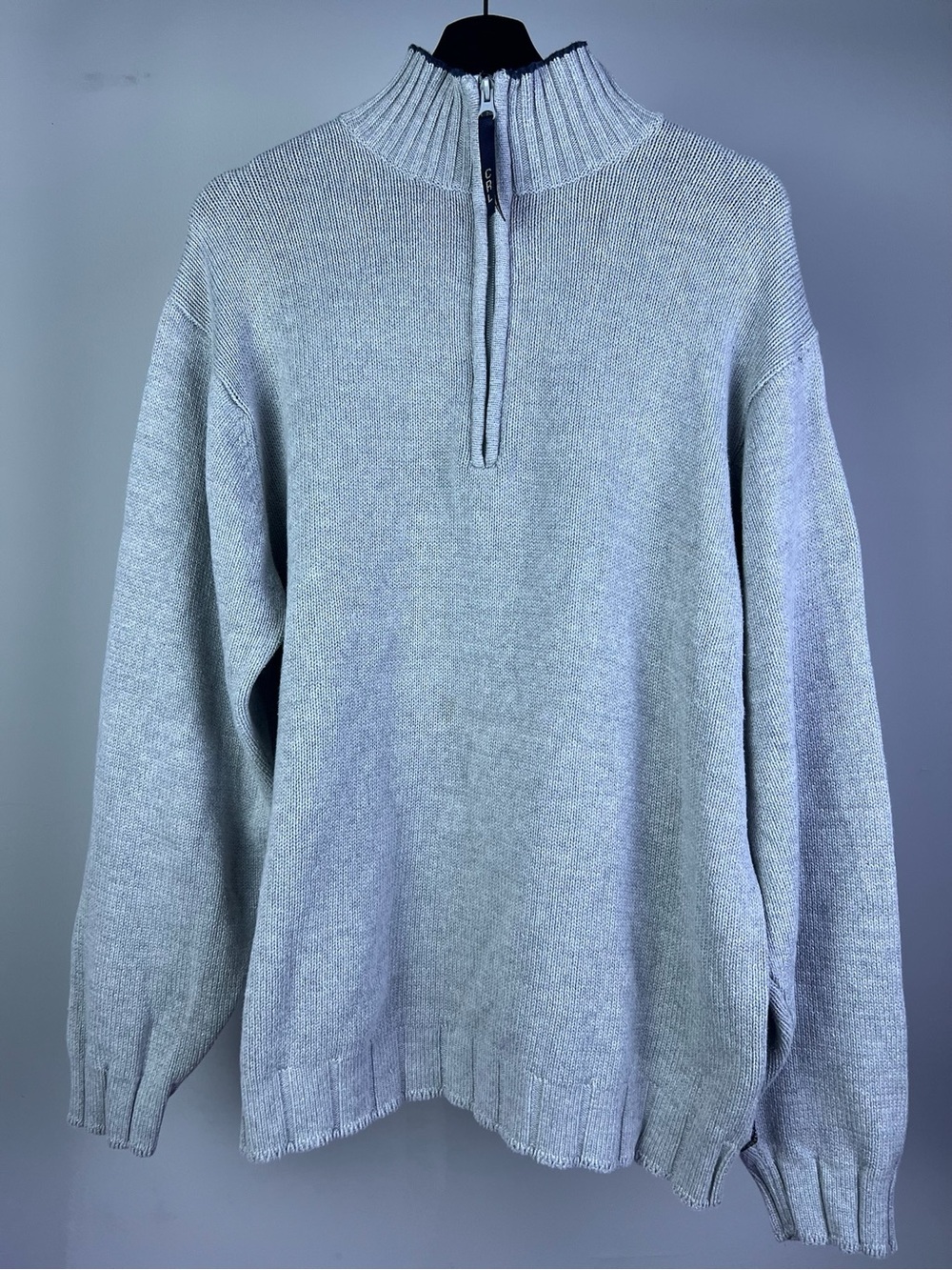 Vintage Chaps Ralph Lauren men's quarter-zip knit sweater